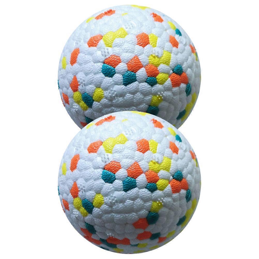 Hemoton 2pcs Dog Teeth Cleaning Toys Bouncy Balls for Pets Interactive Playthings