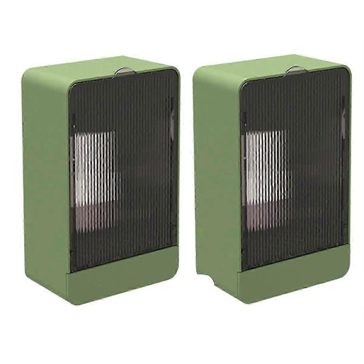 Wall-Mounted Drain Soap Box Flip Cover Detachable Soap Rack