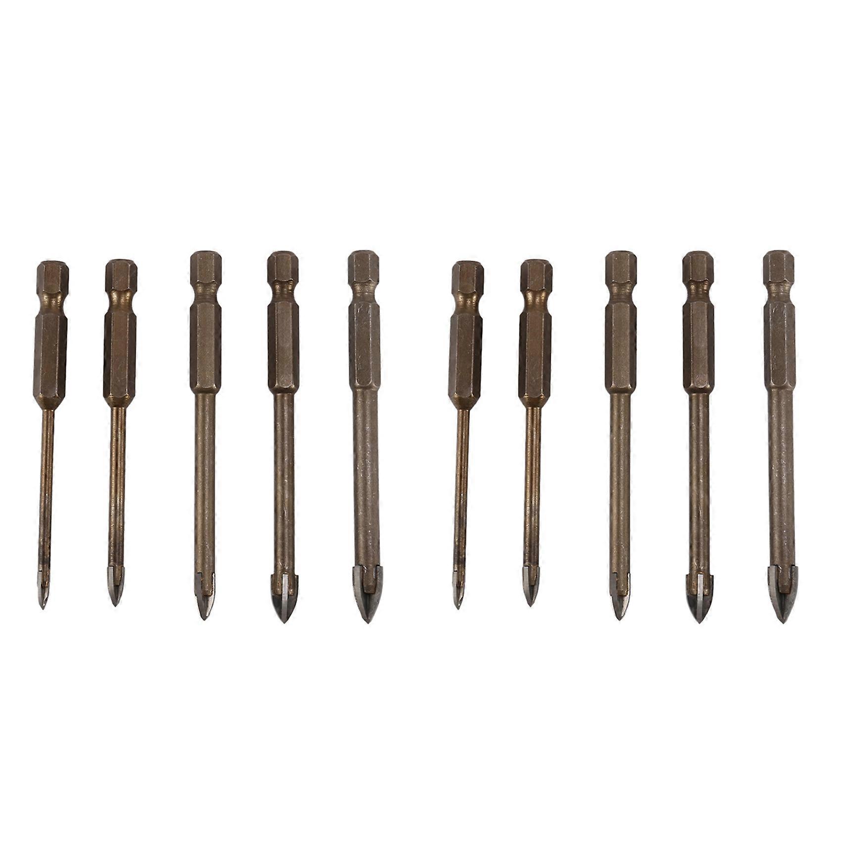 Efficient Universal Drilling Tool, Multifunctional Triple-Cornered Alloy Drill Bit Set