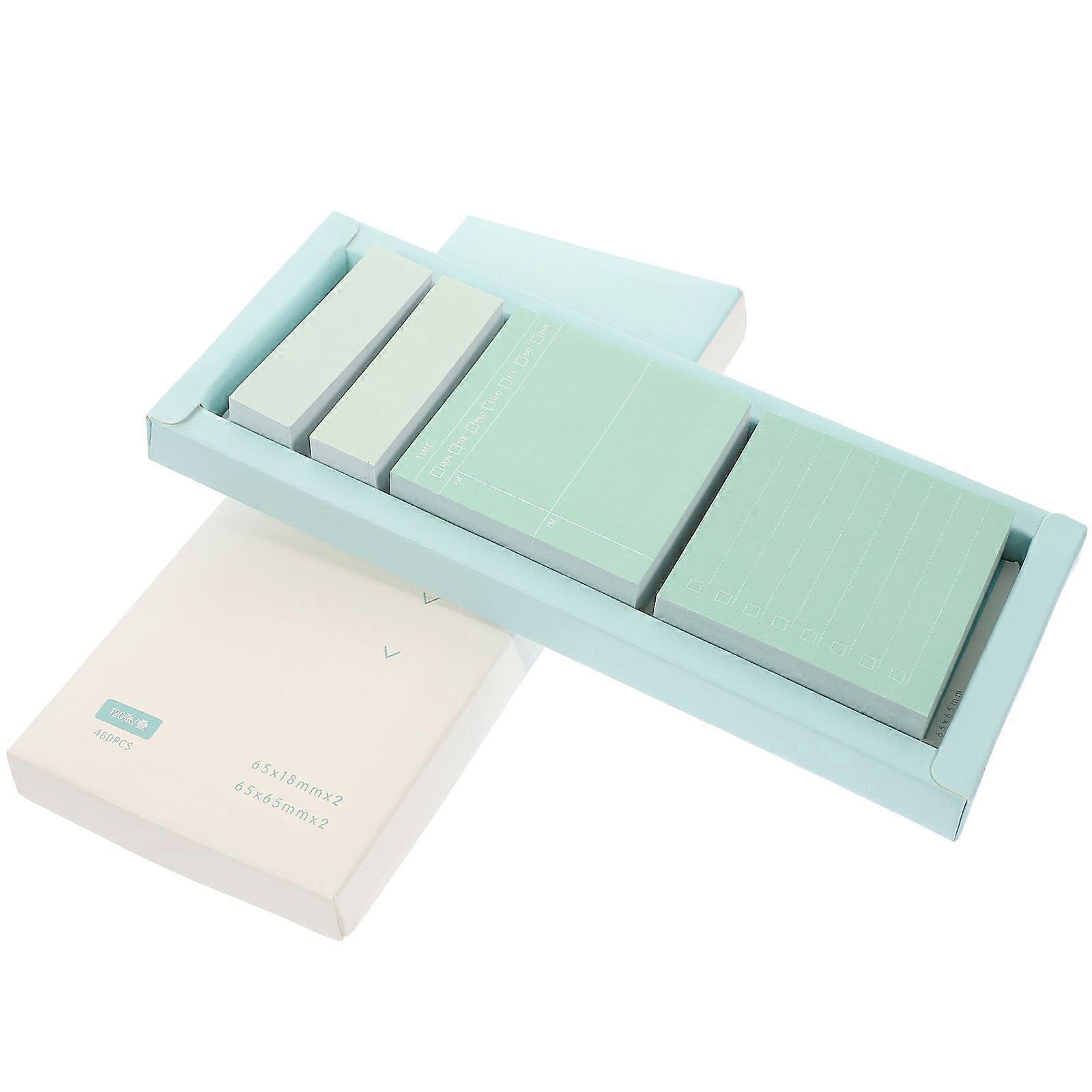 Decorative Memo Pads 1 Box Sticky Tabs Designed For Work And Study With Rectangular Blue Color Ideal For Office Supplies 1 Box