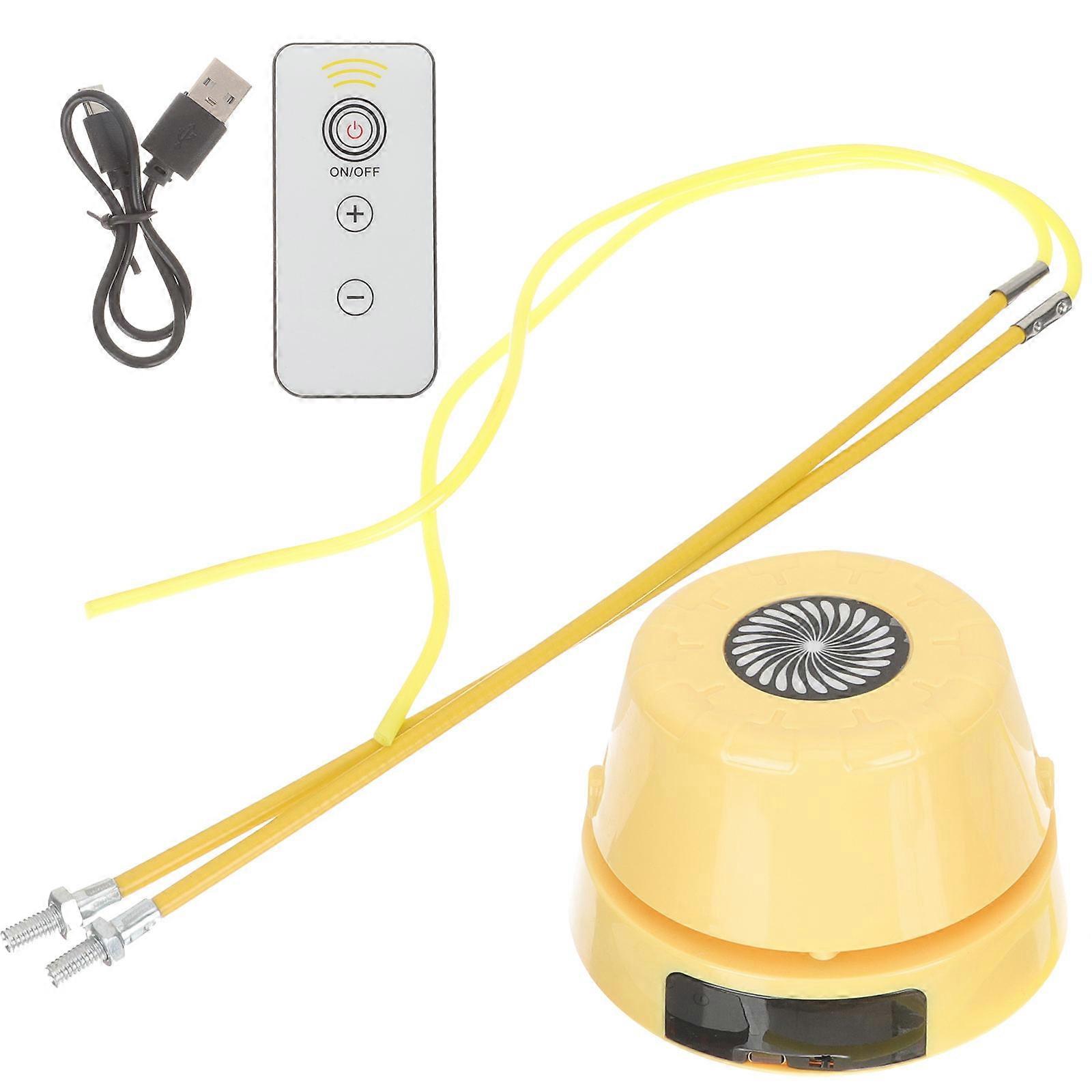 Electronic Automatic Jump Rope Toy for Kids with ABS Material Yellow Color Perfect for Indoor Playing and Fitness Training