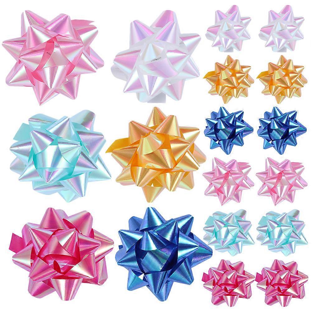 Decorative Pull Flower Ribbons For Gift Boxes And Presents Featuring 50Pcs Assorted Color Design