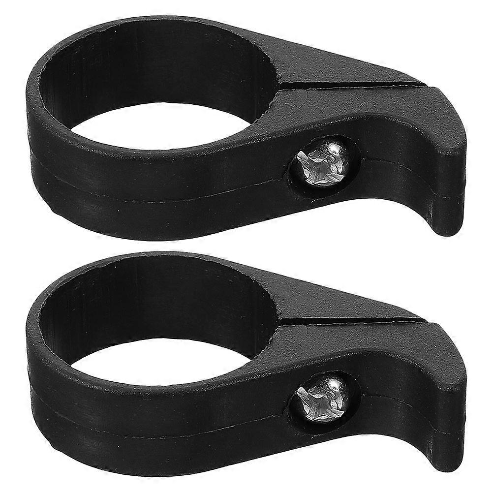 Bicycle Chain Deflector Stabilizer 2pcs Black Plastic Chain Guide for Mountain and Road Bikes Easy Installation Safety Enhancement Accessory