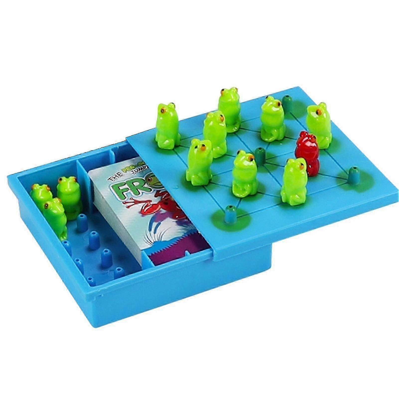 Frog Checkers Fun Game Chess Children Desktop Puzzle Checkers Toy