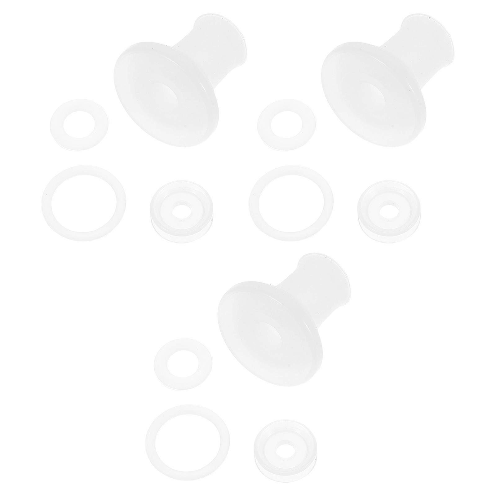 Pressure Cooker Spare Parts Silicone Gasket Set Cooking Kitchen Use 2.40X2.30X1.30cm Sealing 3 Sets
