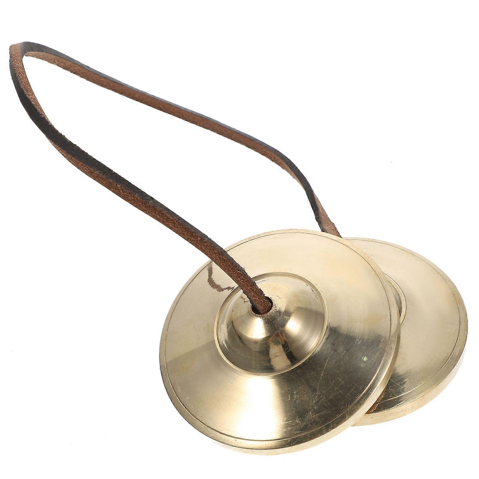 Vintage Handmade Copper Cymbal Hand Bell for Meditation, Yoga & Sound – Stylish Percussion Instrument for Music Lovers
