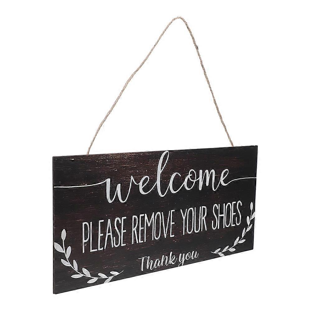 Rustic Welcome Hanging Sign for Home Entryway – Multifunctional Wooden Door Plaque for Shoes Bags and Umbrellas – Space Saving Decor