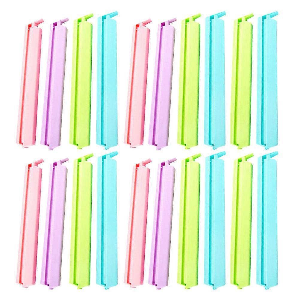 Sealing Clip for Food Preservation Snack Bag Clamping Simple Design Assorted Color 14.5*4cm 2Set