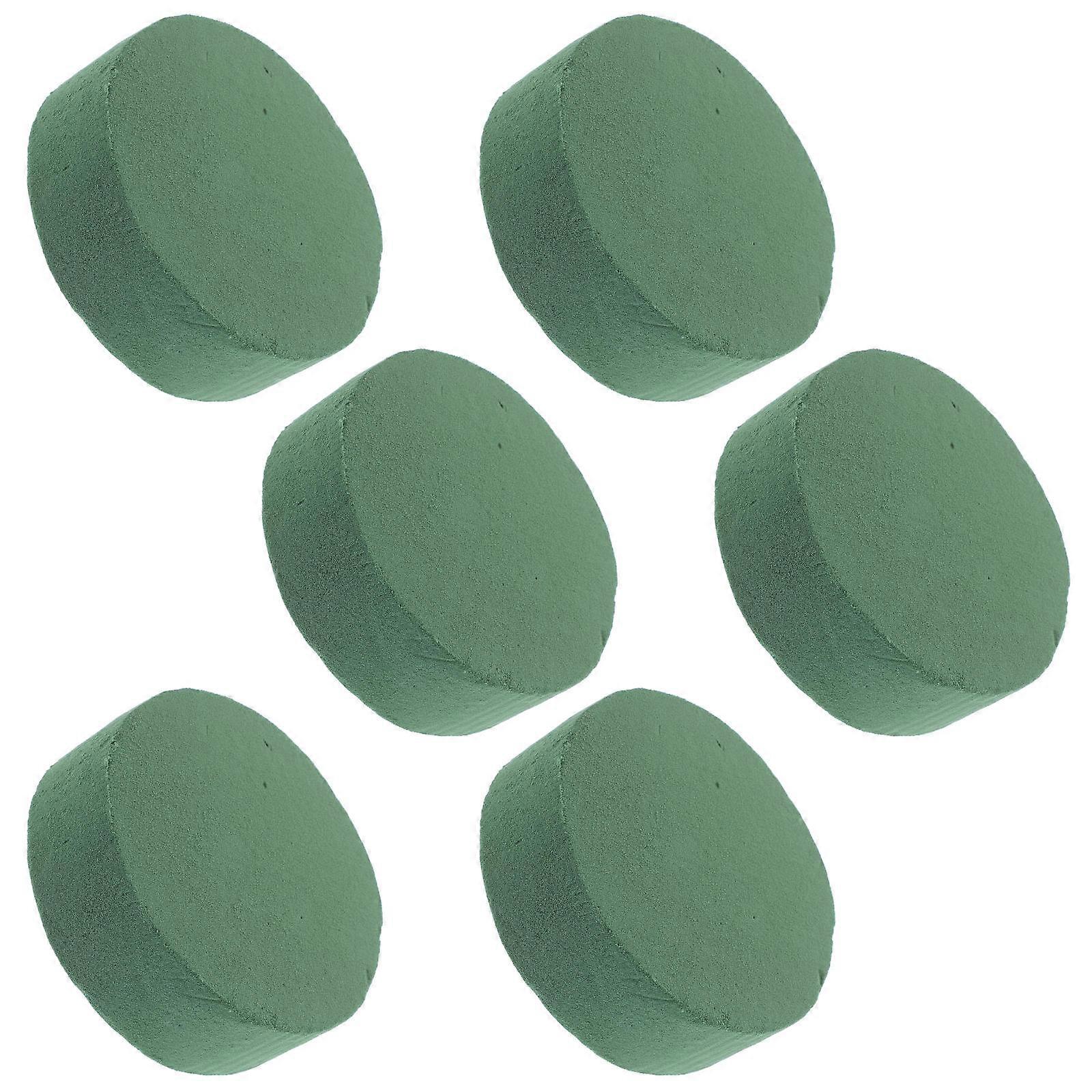 6kpl pyöreät kukkavaahtolohkot kestävä märkä/kuiva kukkamutapohja hääjärjestelyihin, askarteluun ja kukkakauppaan