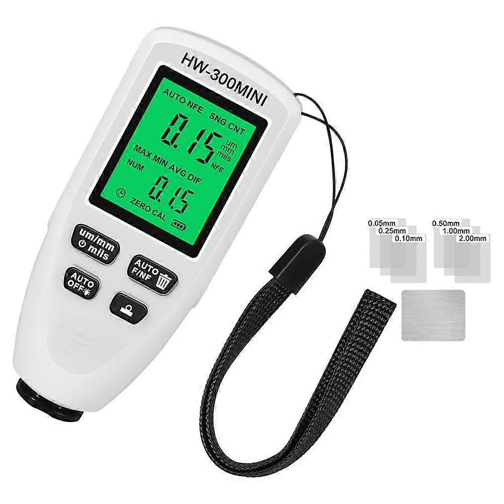 Paint Film Meter Digital Thickness Gauge For Industrial Manufacturing Rectangular Shape Battery Indicator 1Pack