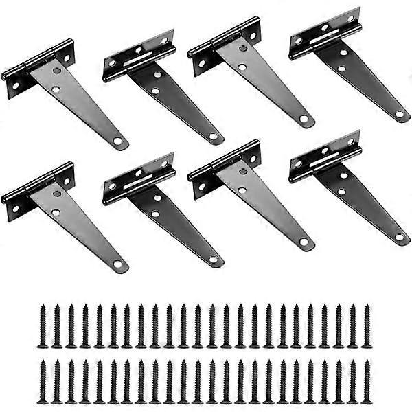 (15 cm) Garden gate hinge, 8 pcs T gate hinge, folding hinge with