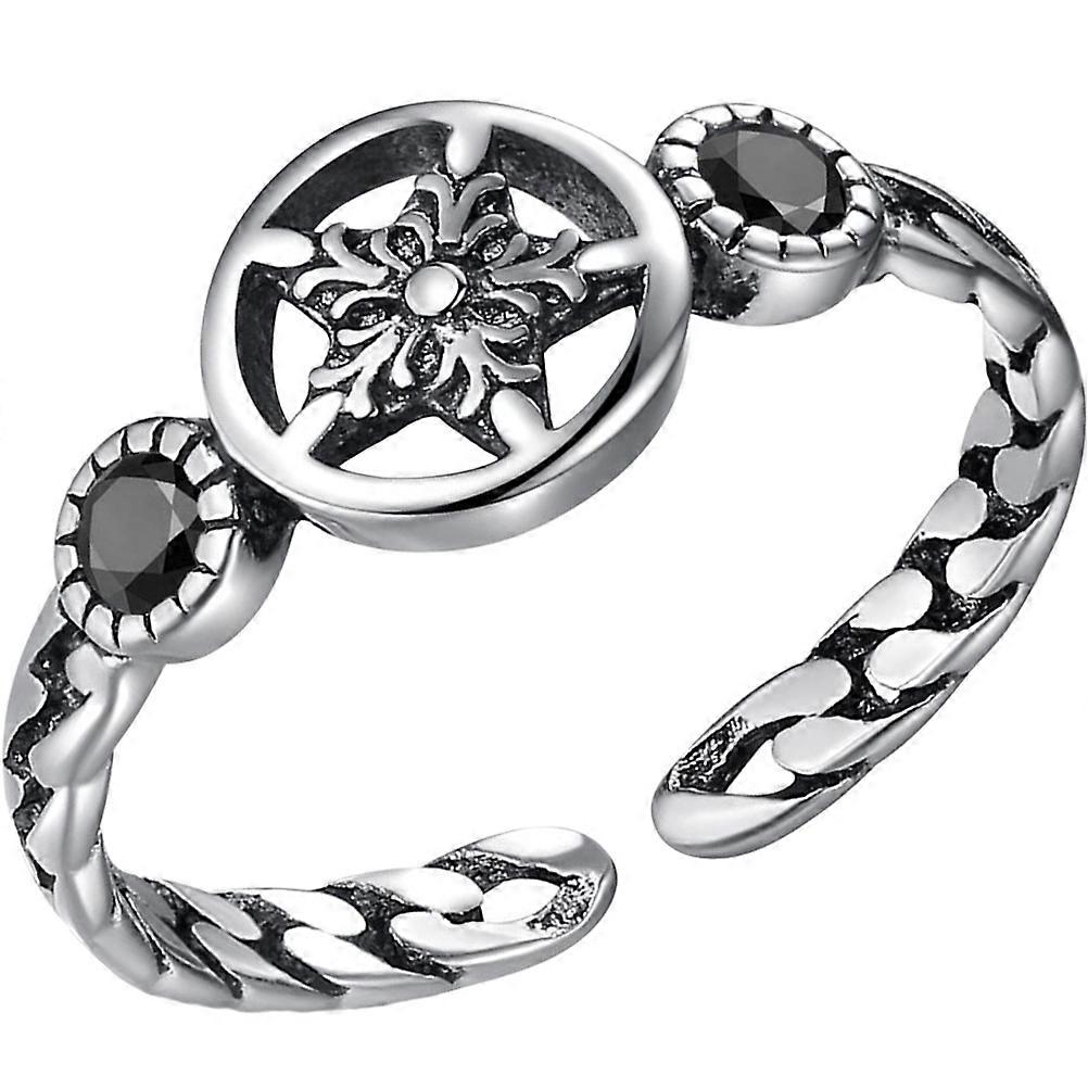 Five-Pointed Star Jewelry Ring Stylish Design Girls Multi Color Decoration 1Pack