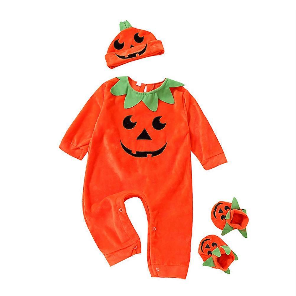 Halloween Infant Jumpsuit Featuring Long Sleeves and Complete Outfit Set for Events