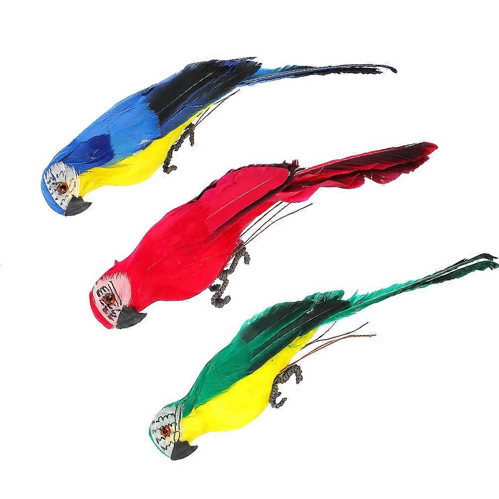Simulated Parrot Garden Ornaments with Fine Details and Realistic Design