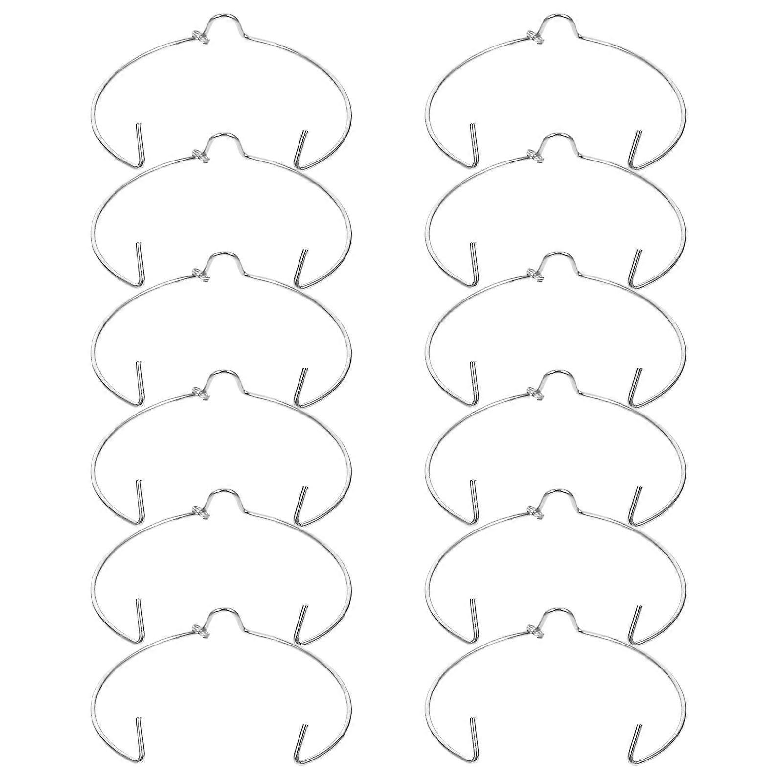 12Pcs Spring Ring Clasp Downlight Retaining Clips for Lamps Bulb Fixing At Home Or Commercial Use