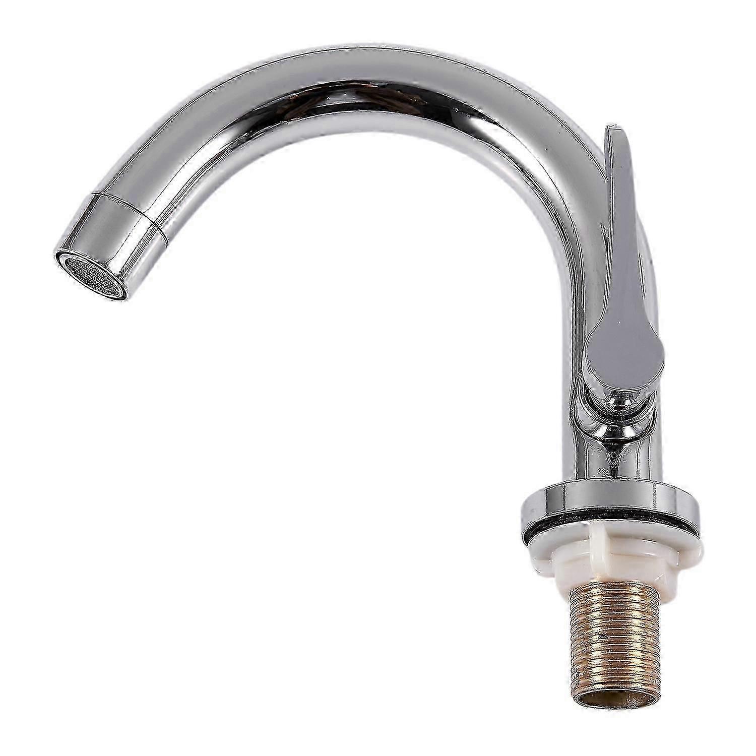 kjøkkenservantkran enkel kald dekkmontert rustfritt stål servant vask kran blandebatteri batteri enkel han