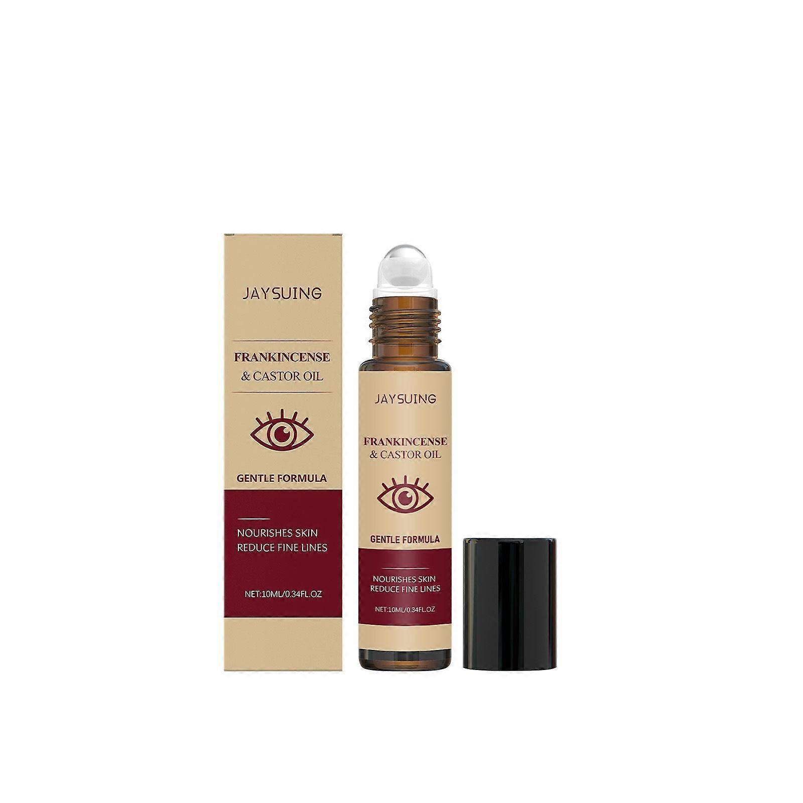 Organic Castor Oil and Frankincense Roll On 100% Pure Castor Oil & Frankincense Under Eye Roller - Anti Wrinkles Dark Circles Beauty Rollerball