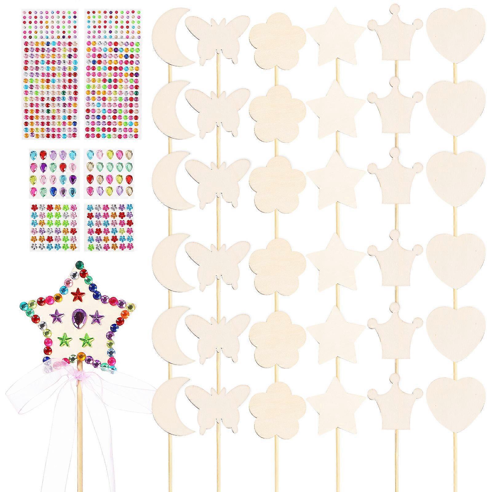 Party Craft 1Set Multi Density Board Princess Wands with for Craft Use