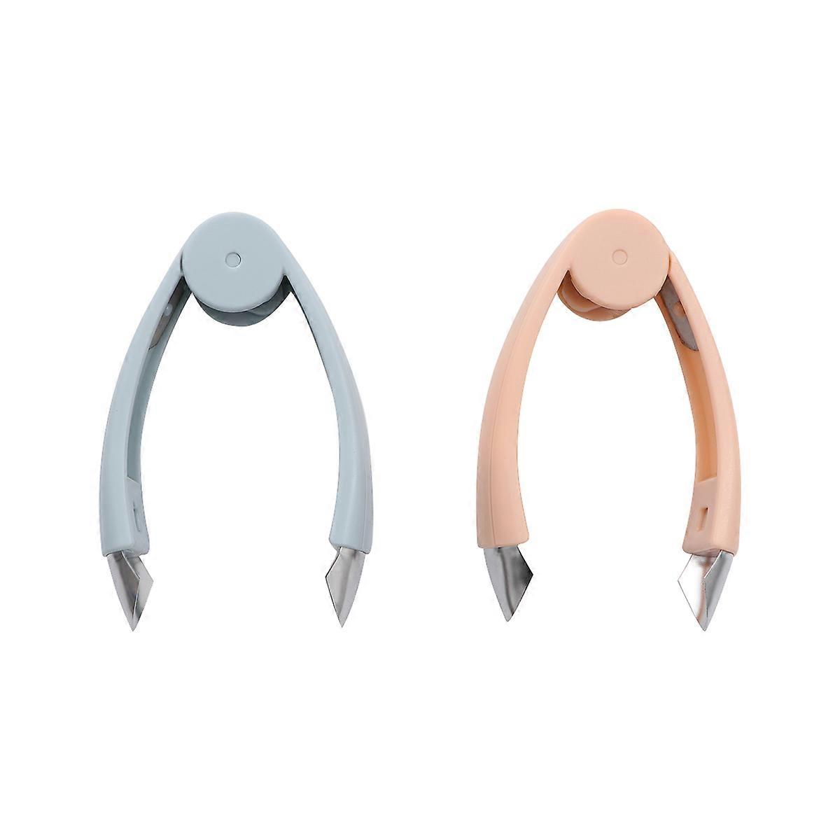 2PCS Assorted Color Fruit Removal Tool Stainless Steel Kitchen Gadgets For Pineapple Strawberry Tomato And Carrot