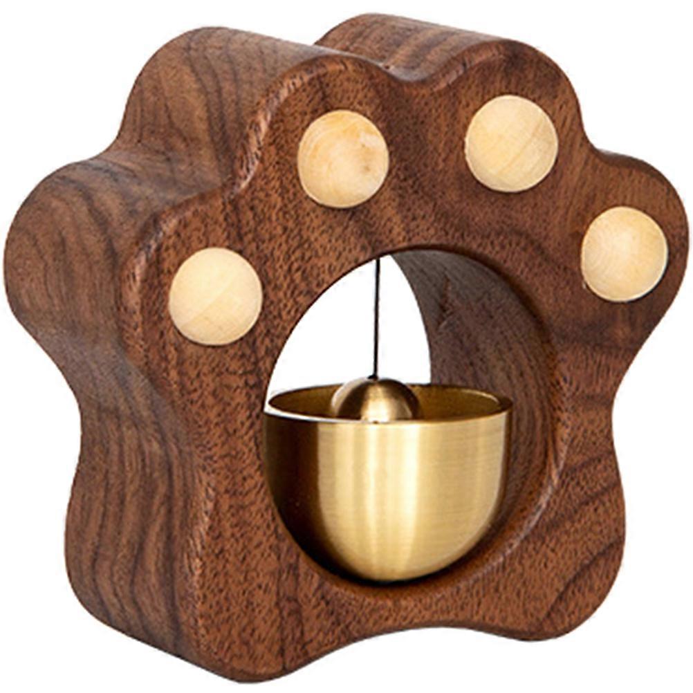 Paw Shaped Wooden Magnetic Doorbell for Business, Home, and Refrigerator – Stylish Decor for Entrances, Cabinets, and Sliding Doors