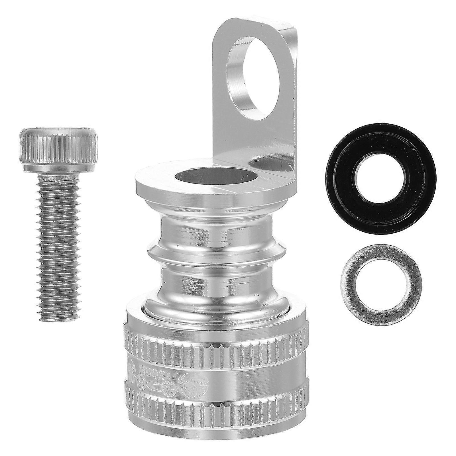 Durable Folding Bike Mounting Seat Clamp Ideal For Pedal Removal Function In Silver Color And Small Size 1 Set