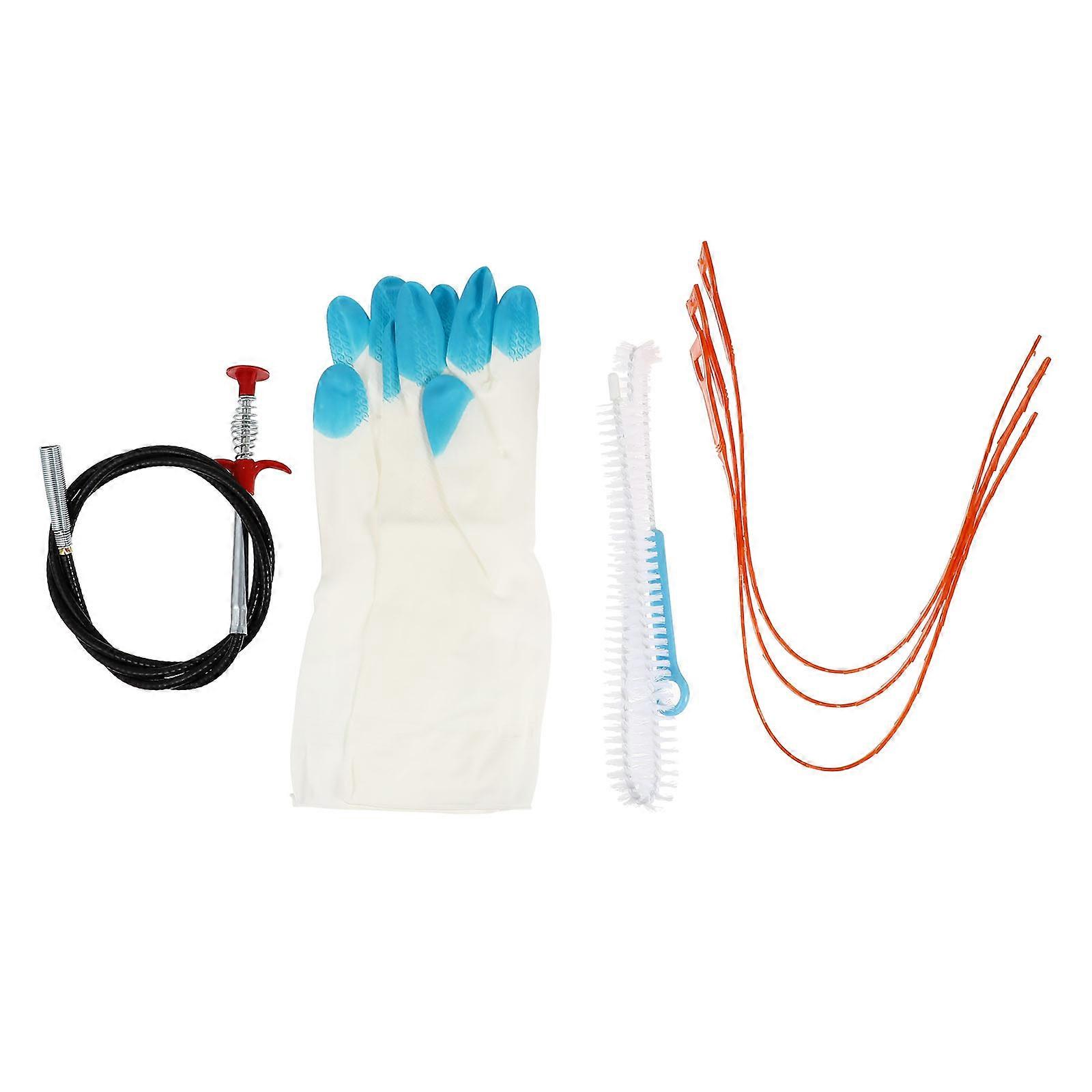 Drain Cleaning Tools 1 Set Unclogger for Bathroom Cleaning Assorted Color Hair Removal Pipeline Dredging