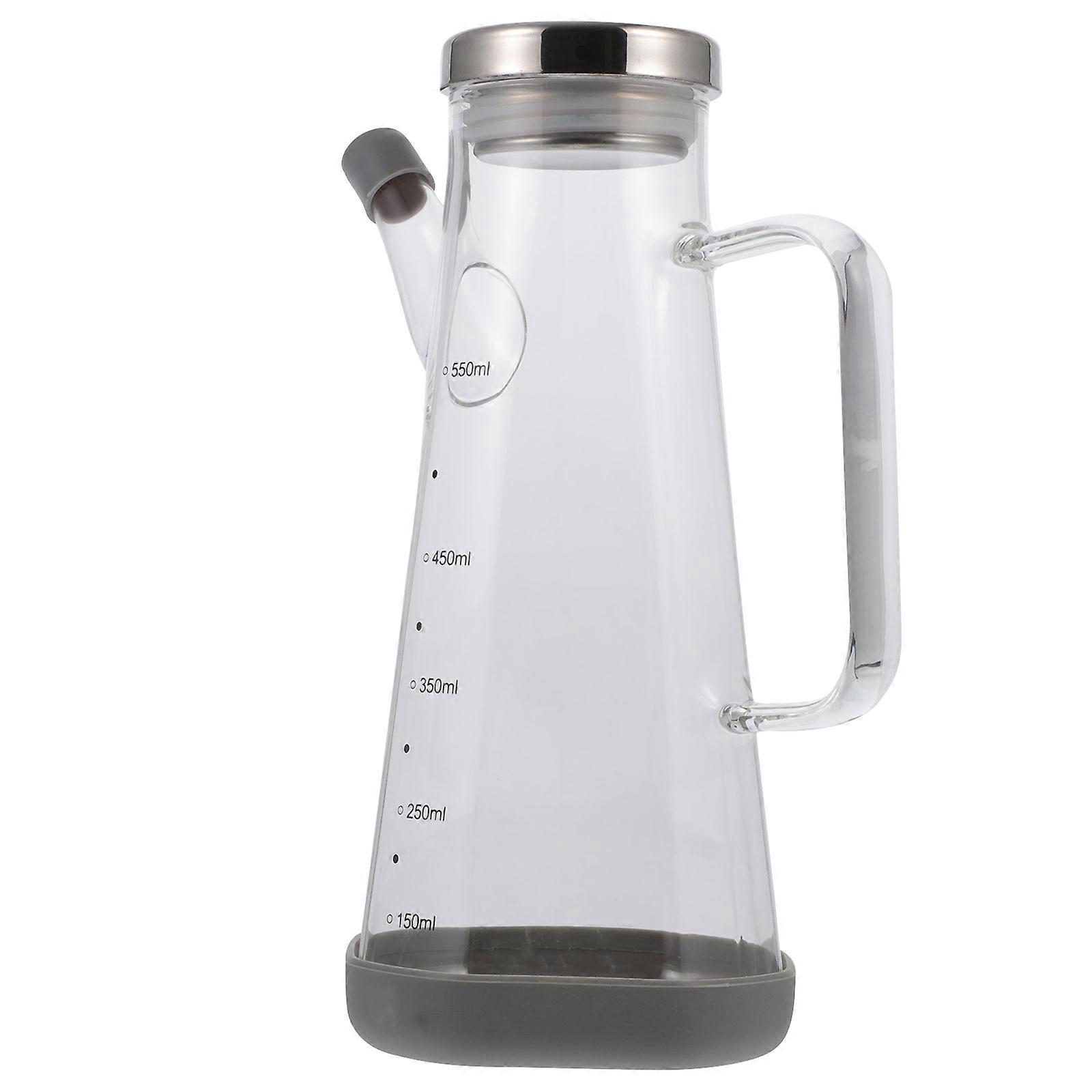 Kitchen Oil Dispenser Bottle For Household Users Featuring High Borosilicate Glass And Rectangular Shape 1Pack