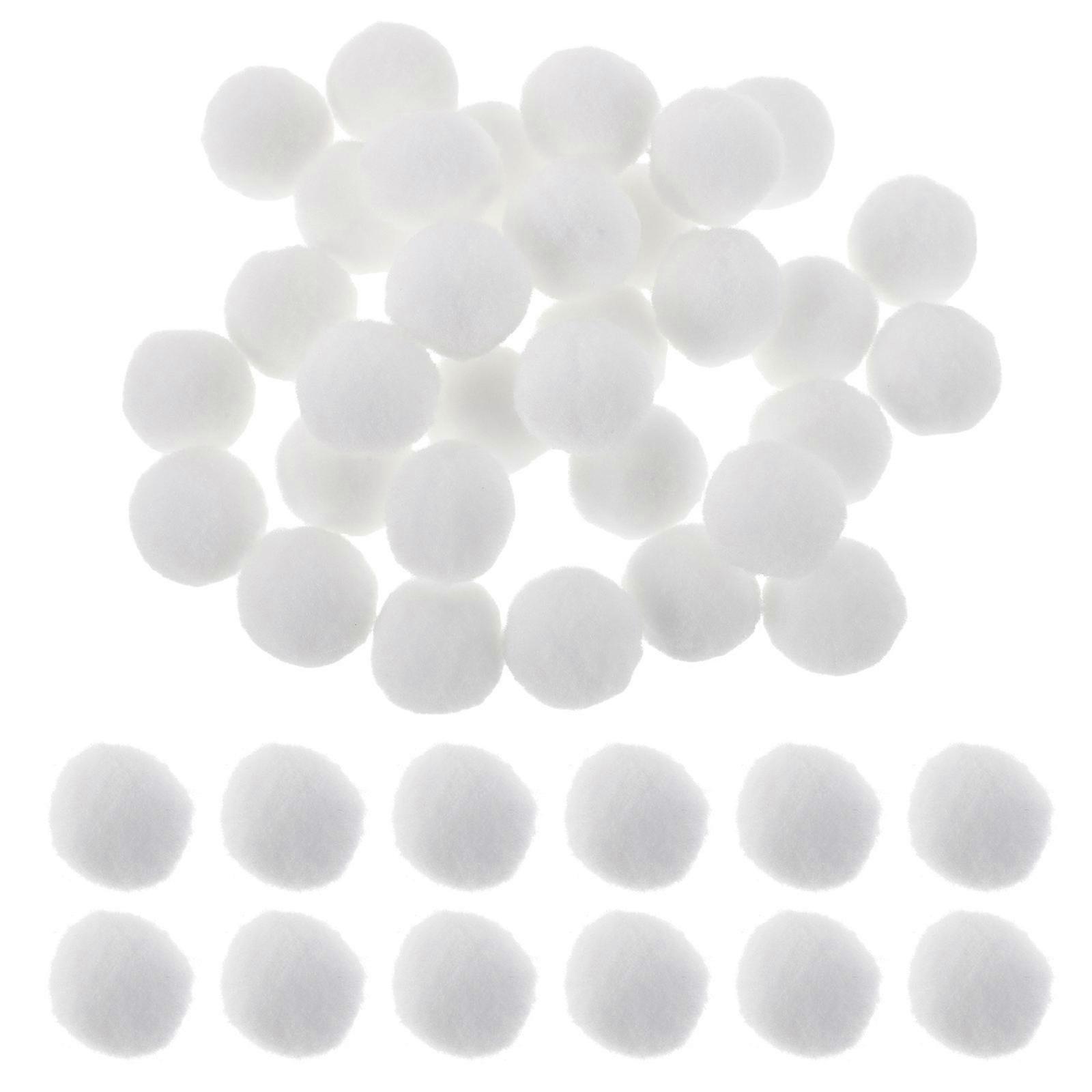 200pcs Soft Pom Pom Balls for DIY Crafts, Polyester Puff Balls for Holiday Party Decorations and Creative Art Projects