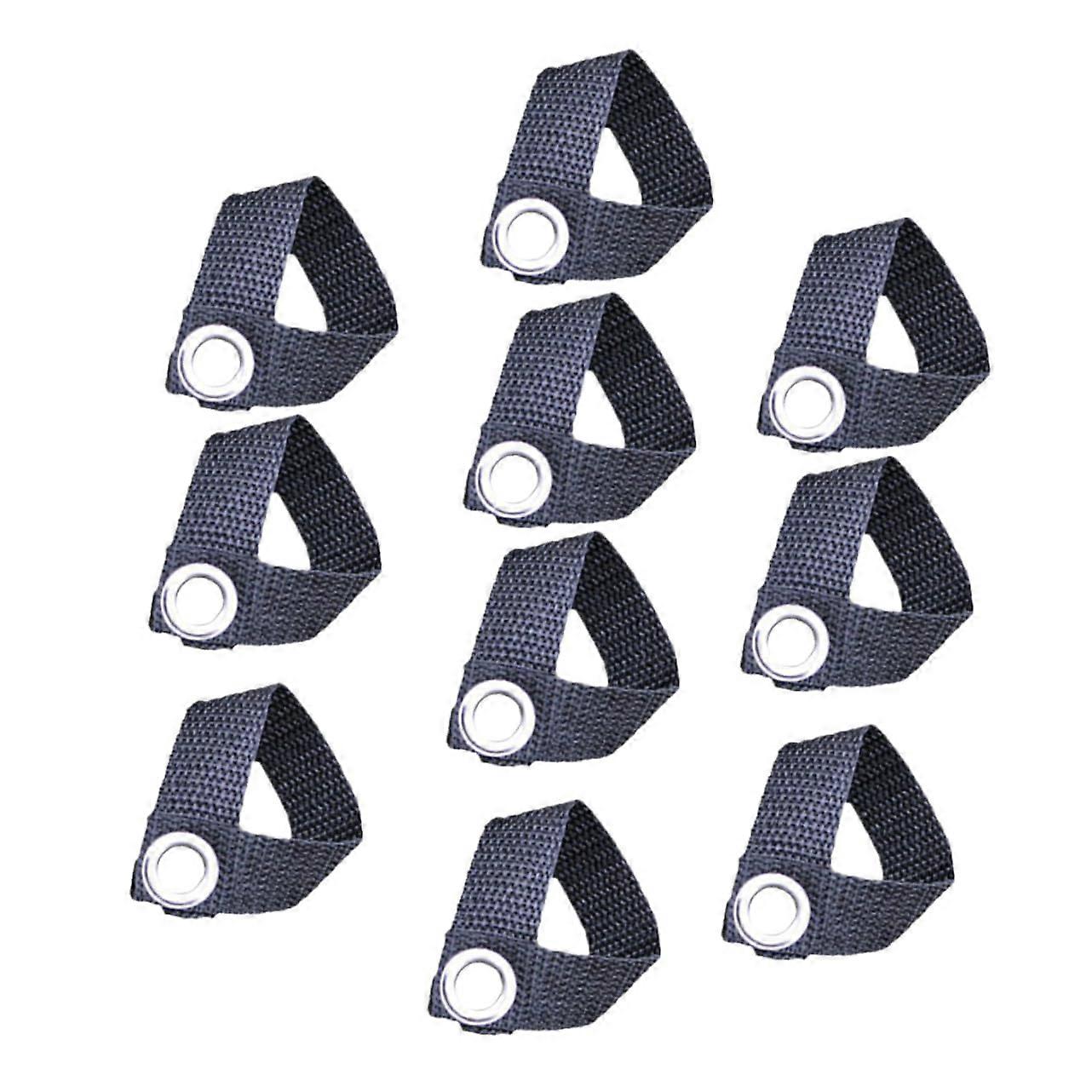 Tent And Sunshade Pole Fixers - 10-Piece Set, Robust Brackets For Camping, Compatible With Tents And Awnings