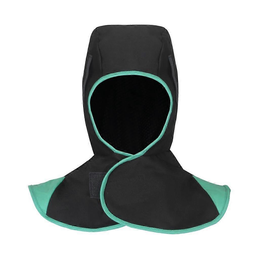 Welding hood with neck and shoulder protection, washable