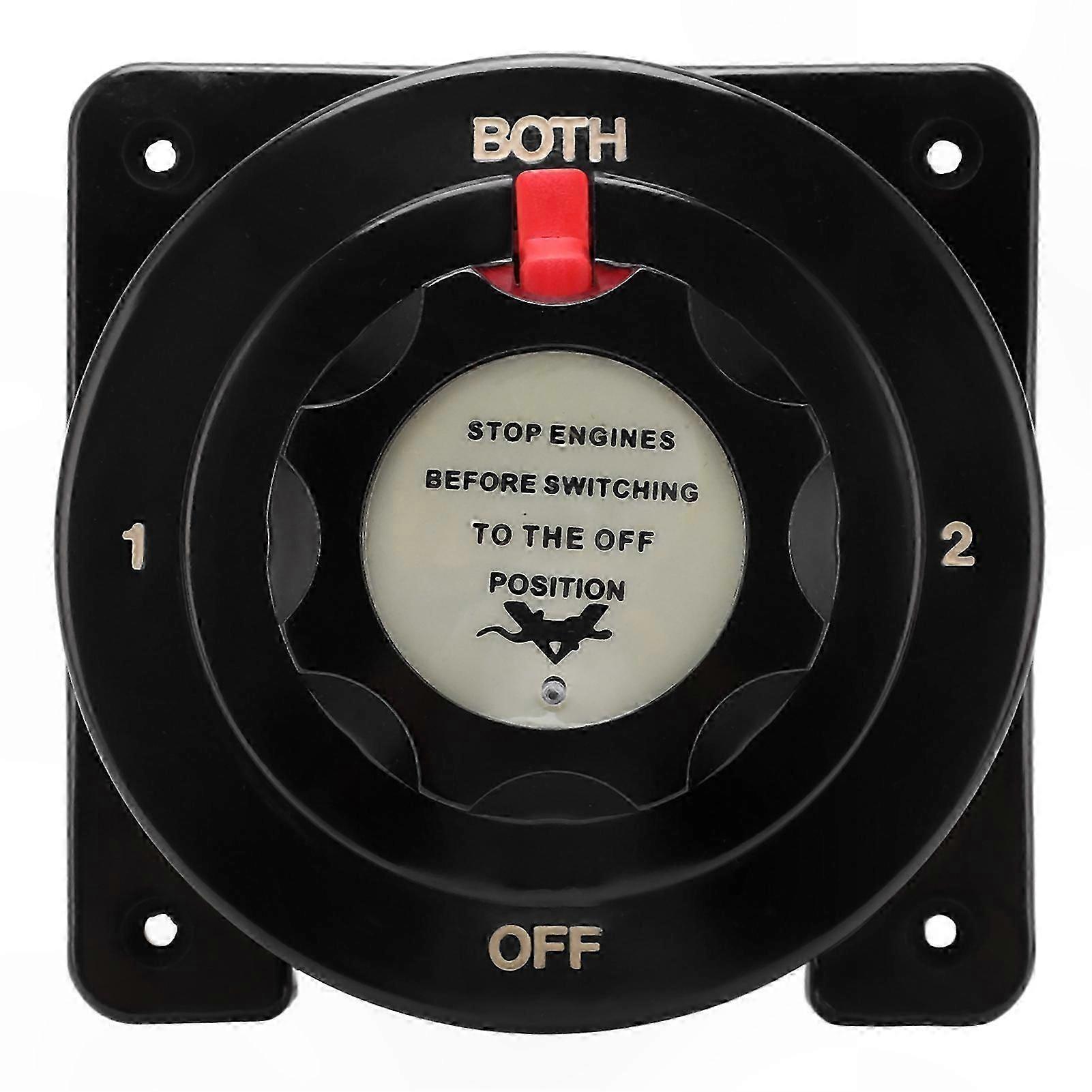 Heavy Duty 4 Position Battery Selector Switch, 250A DC6-32V for RV and Marine Use