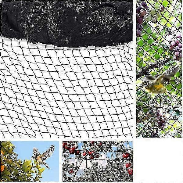 15m X 15m Bird Protection Netting Bird Netting Plant Netting Dust Netting Garden Netting for Garden, 5 X 5 Cm Big Holes