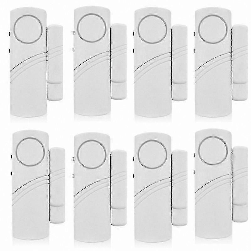 8pcs Wireless Door Window Alarm with Magnetic Sensor for Home Security System Safety Device