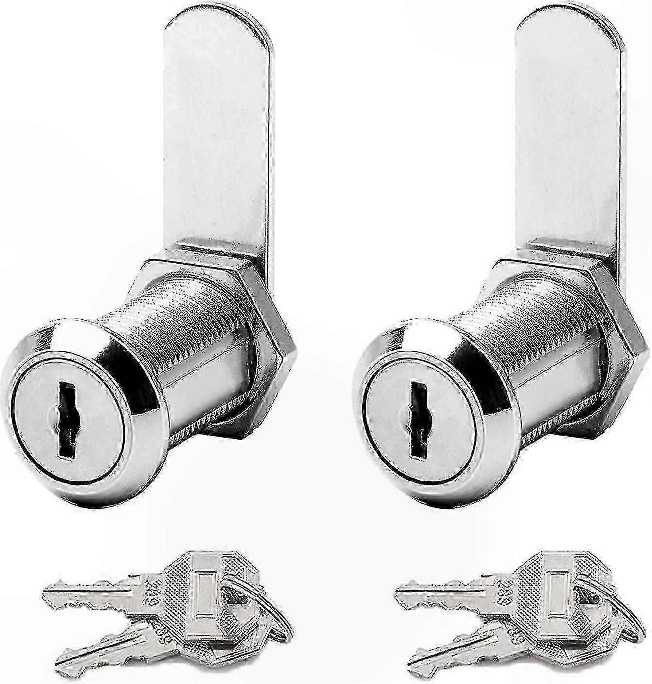 30mm Cam Cylinder Lock with 4 Keys - Secure Door, Cabinet, Mailbox, Wardrobe Essentials