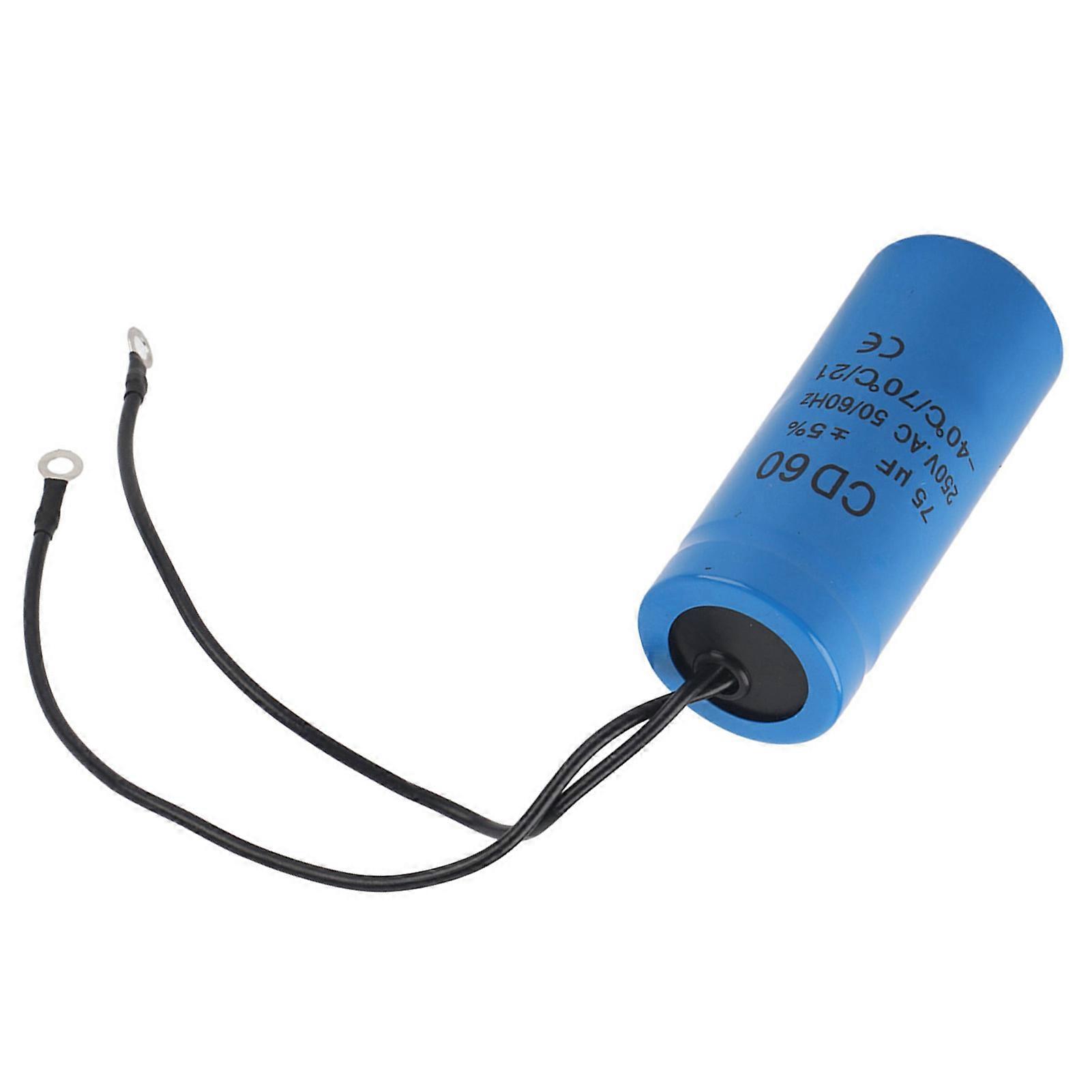 CD60 75μF AC motor indító kondenzátor HVAC -40 °C és 70 °C között