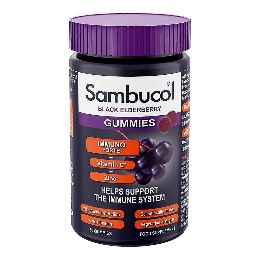Sambucol Immuno Forte Schwarzer Holunder 30 Gummibärchen - 2er Pack