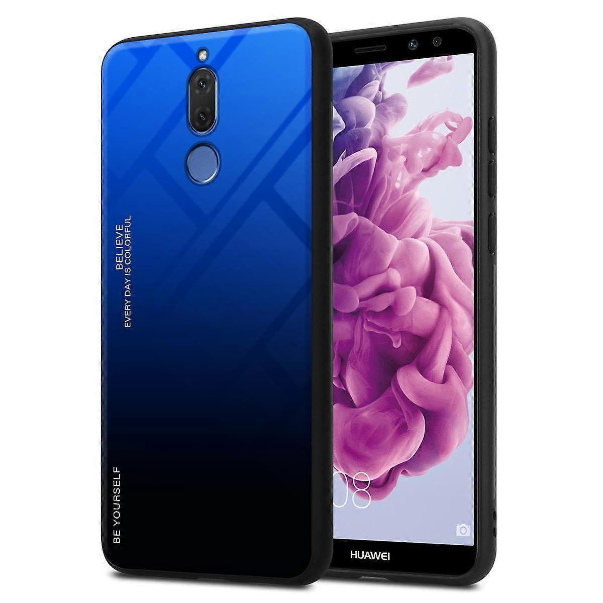 Huawei MATE 10 LITE / NOVA 2i TPU Case - Back Cover with Protective Glass - Two-tone