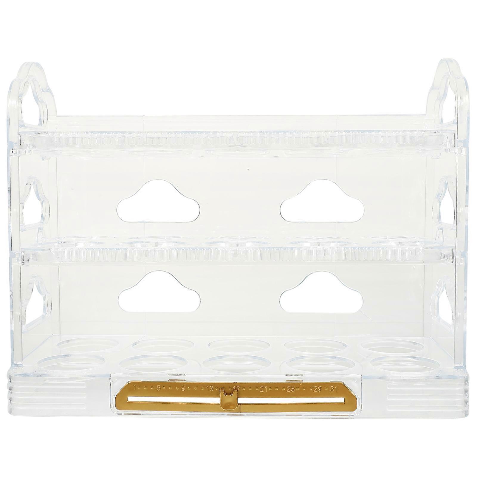 Transparent Plastic Egg Container with Vertical Storage Design for Refrigerator Safe and Durable