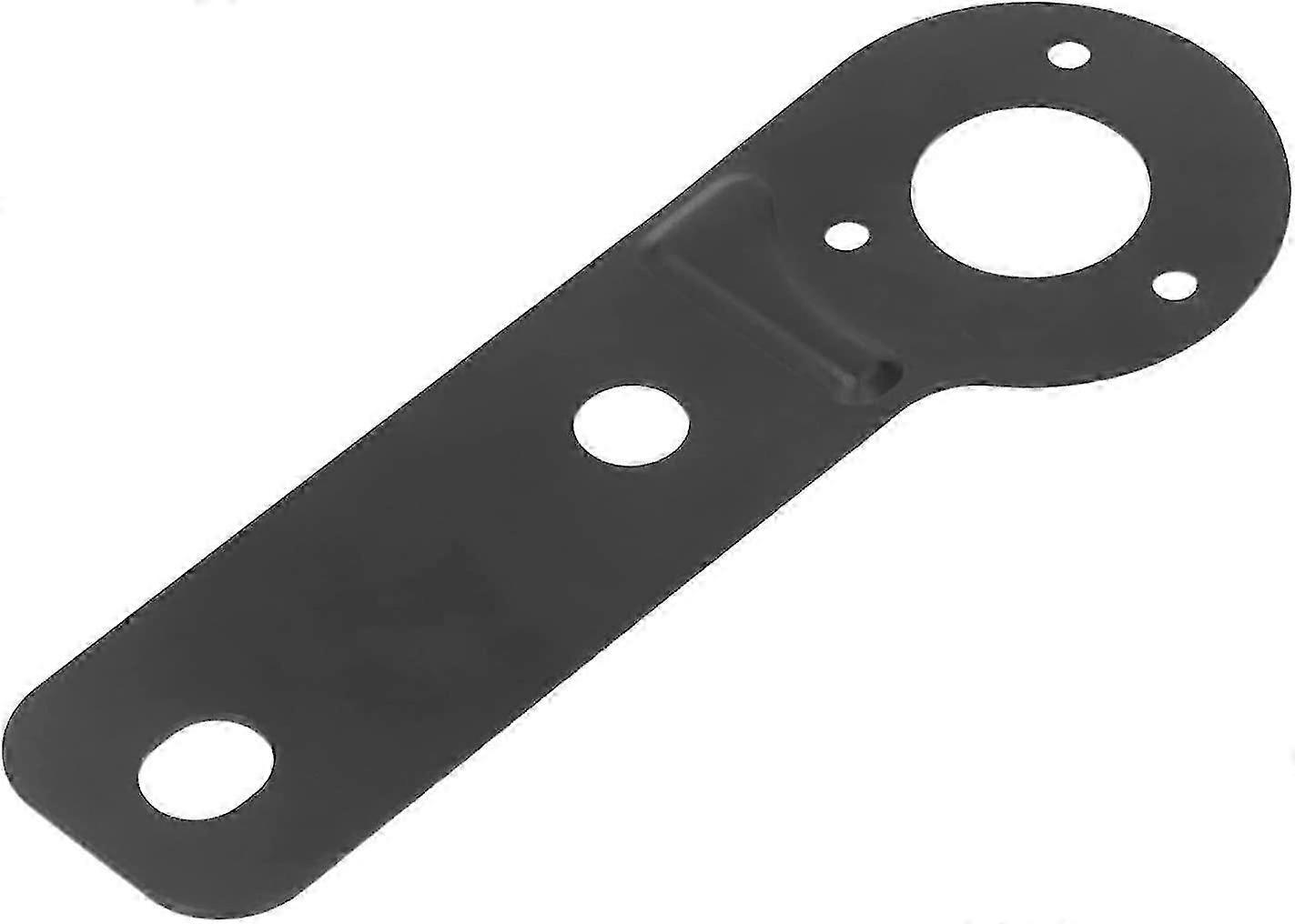 Trailer Socket Bracket, Steel Trailer Wire Connector Heavy Duty Socket Mount Plate Hitch Tow Bar Power Socket Bracket(1pc, Black)