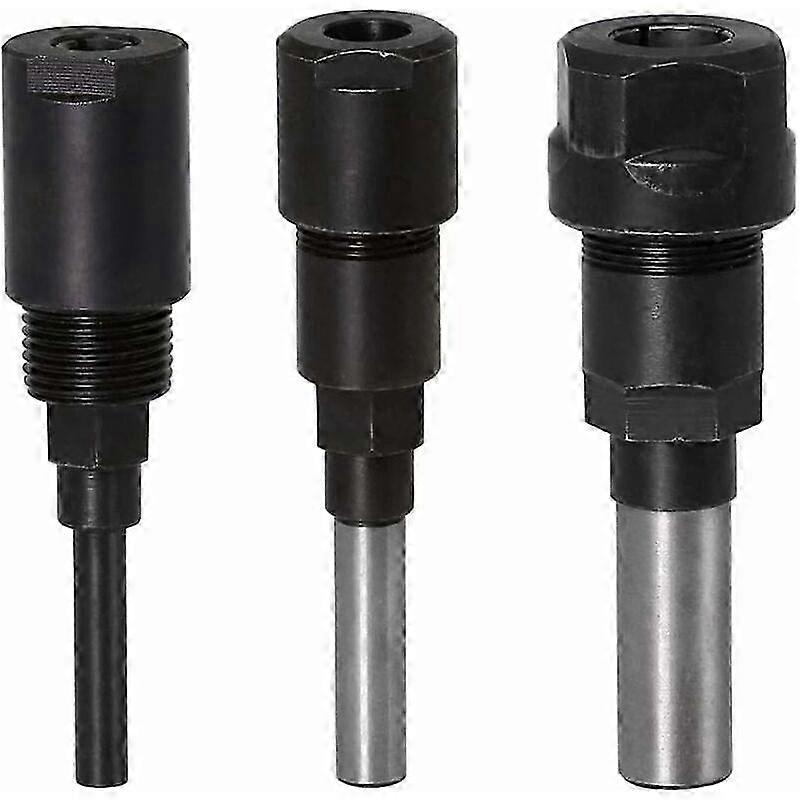 Router Collet Extension Router Bit Collet Extension and Trimming Trimming Engraving Machine Extender Woodworking Chuck Holder Milling Cutter (1/4 Shan