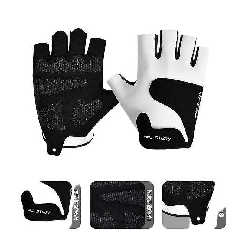 Cycling Gloves, Made of Microfiber, Available in S/M/L/XL Sizes, Shock-Absorbing, Anti-Slip and Breathable
