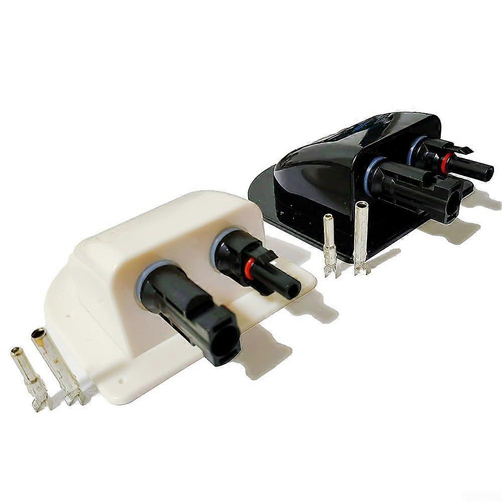 Weatherproof ABS Cable Boxes, 2Pack, Outdoor Cable Management Enclosures for Home Energy Systems