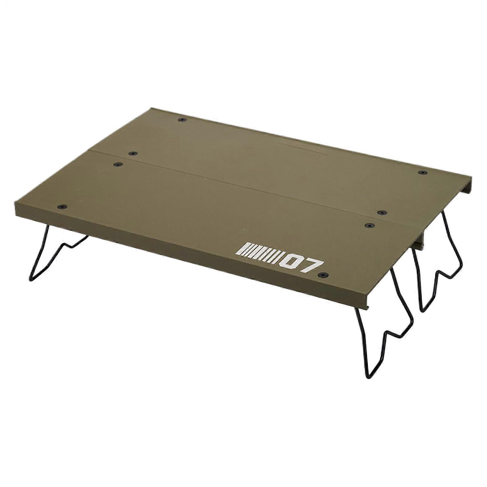 Aluminum Camping Table Portable Folding Table with Adjustable Height Waterproof Top Mesh Storage Basket Carry Case for Outdoor Use