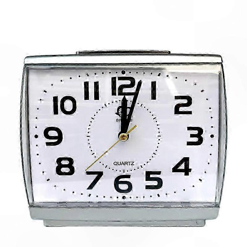 Large Display Alarm Clock with Gradual Wake-Up Sound, Night Light, Snooze Function, Silent Operation, Battery Powered