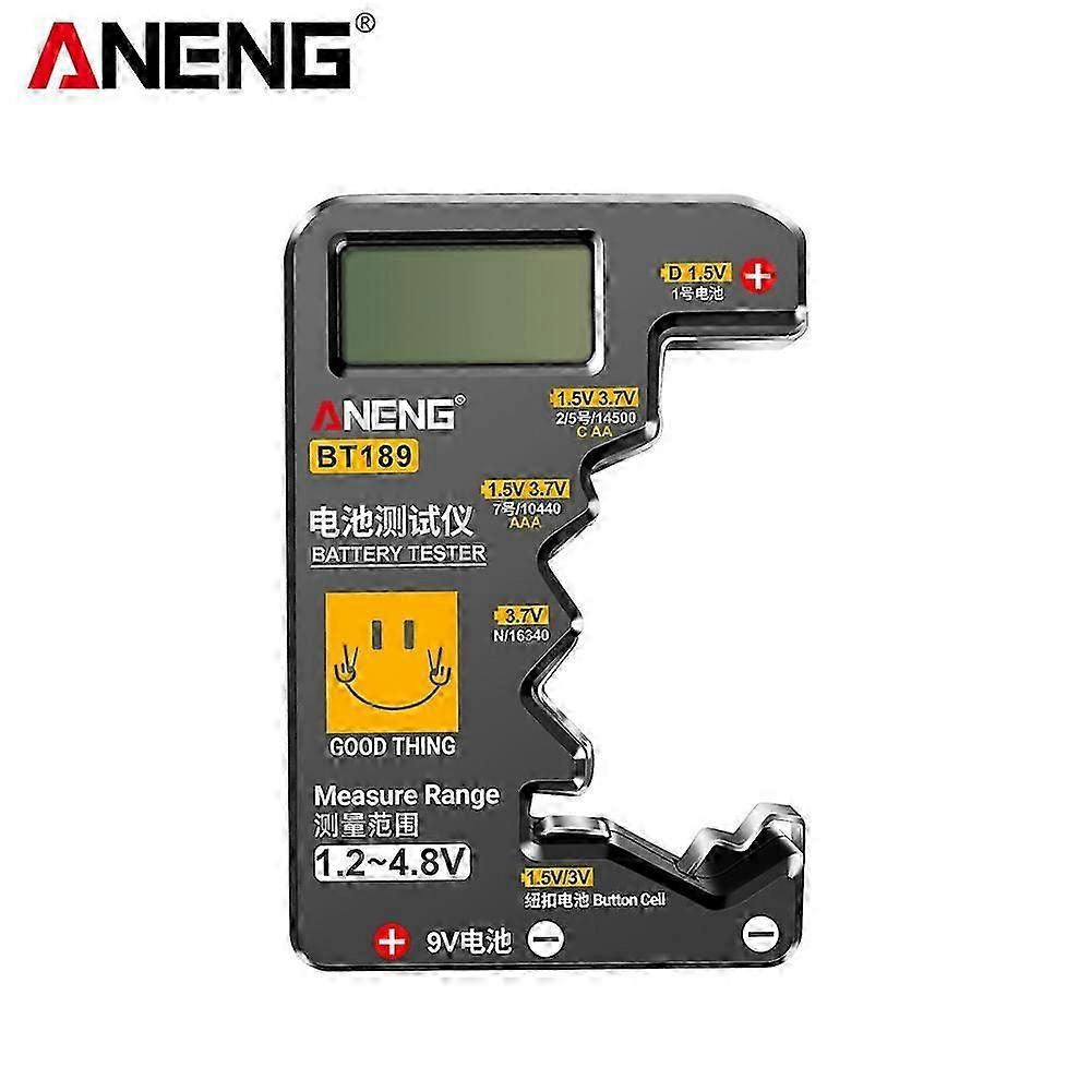 Ultra-Small Universal Battery Tester with LCD Display for AA, AAA, 9V, and Button Cells