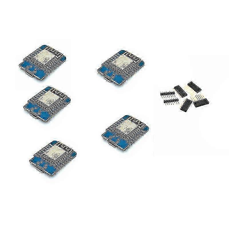 5 Pcs Esp8266 Esp-12f Nodemcu Mini D1 Module Wemos Lua Wifi Interne...