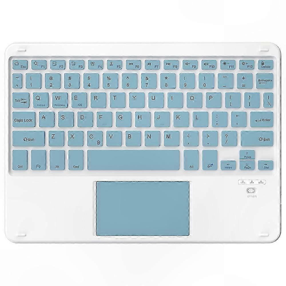 Portable Wireless Keyboard with Touchpad - Bluetooth for iOS, Mac, Android, Windows - Grey