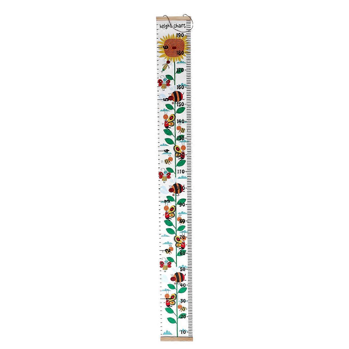 Decorative Wooden Height Chart Wall Pendant For Parents Measuring Growth Of Children In 1Set