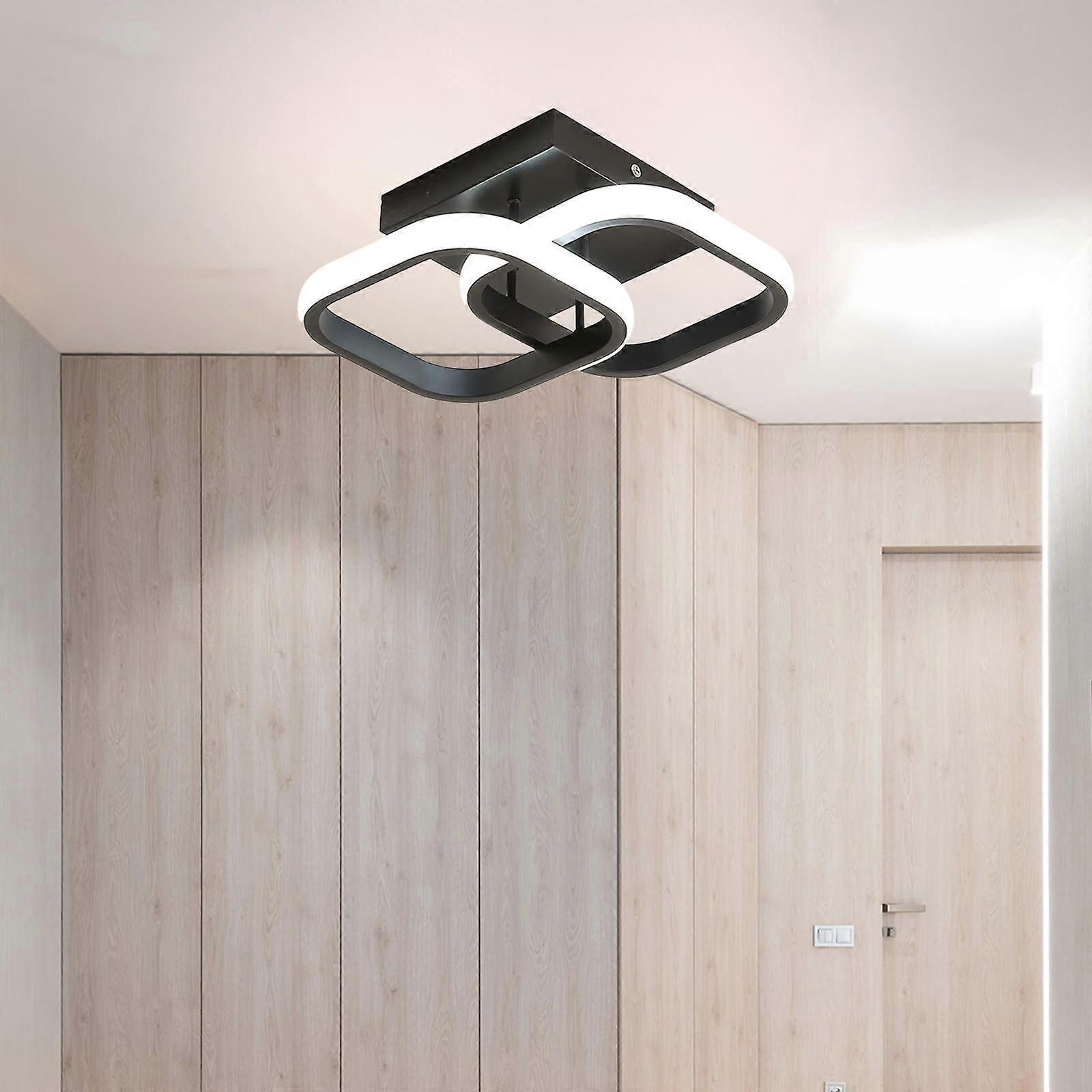 Led Ceiling Light Modern LED Ceiling Lamp Minimalist Black Ceiling Light For Bedroom 32W 29cm 3000K-6000K Energy Class E