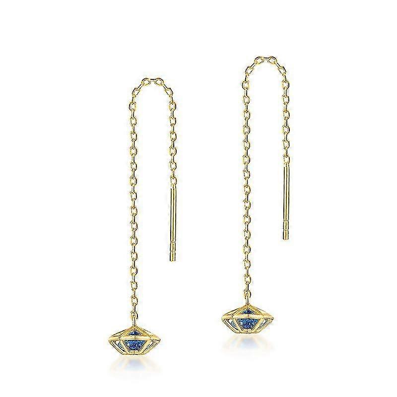 2025 Earrings S925 Five-pointed Star Crystal Ear Thread